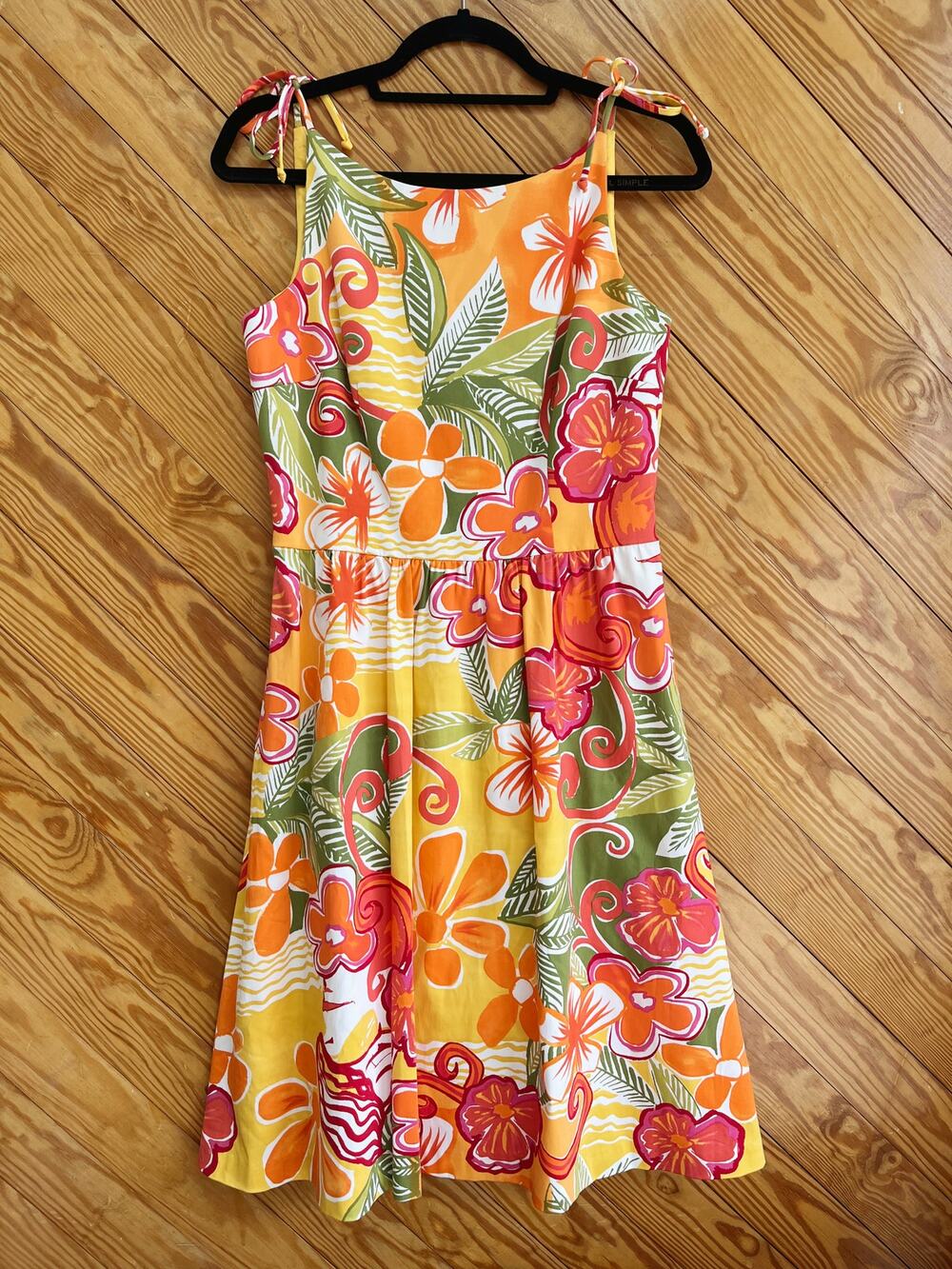 Vintage David Meister Floral Fit and Flare Dress